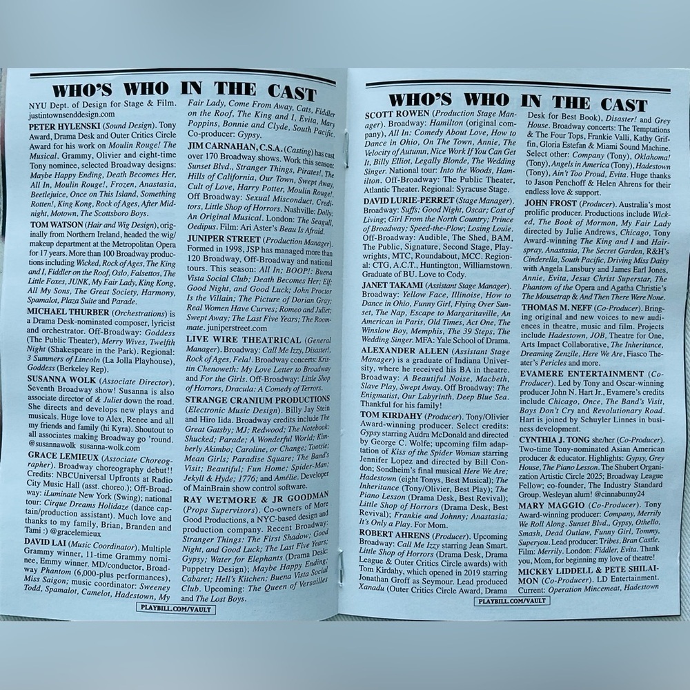 Jonathan Groff Just In Time Broadway Playbill April 2025 Erika Henningsen NEW - Picture 8 of 8